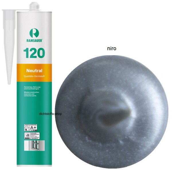 Ramsauer 120 Neutral niro 1K Silikon Dichtstoff 310ml Kartusche