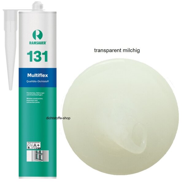 Ramsauer 131 Multiflex milchig transparent 1K Silikon Dichtstoff 310ml Kartusche