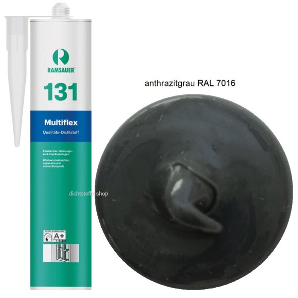 Ramsauer 131 Multiflex anthrazitgrau  RAL 7016 1K Silikon Dichtstoff 310ml Kartusche
