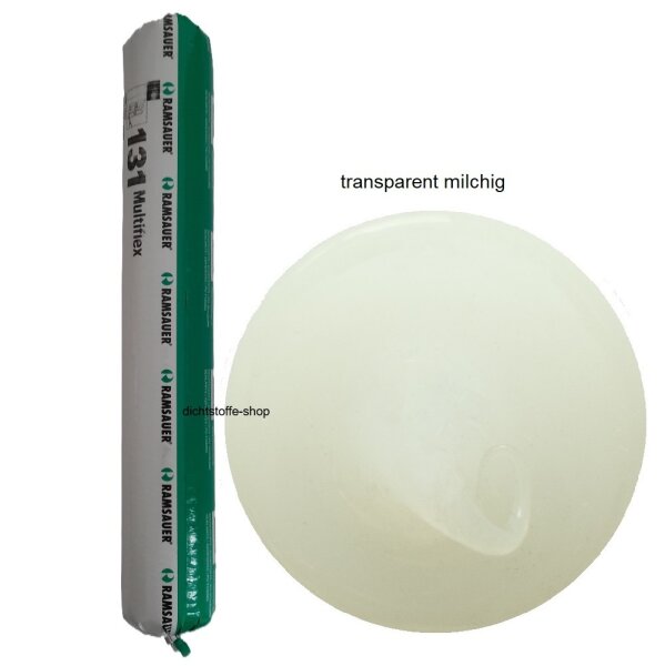 Ramsauer 131 Multiflex milchig transparent 1K Silikon Dichtstoff 600ml Folienbeutel