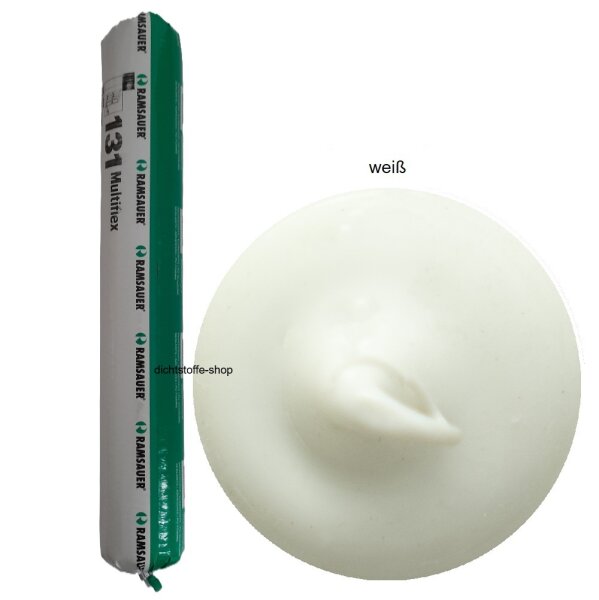 Ramsauer 131 Multiflex weiß 1K Silikon Dichtstoff 600ml Folienbeutel