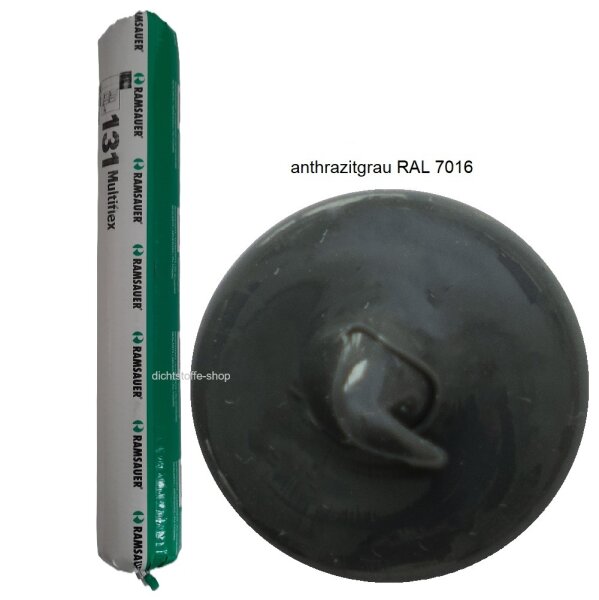 Ramsauer 131 Multiflex anthrazitgrau RAL 7016 1K Silikon Dichtstoff 600ml Folienbeutel