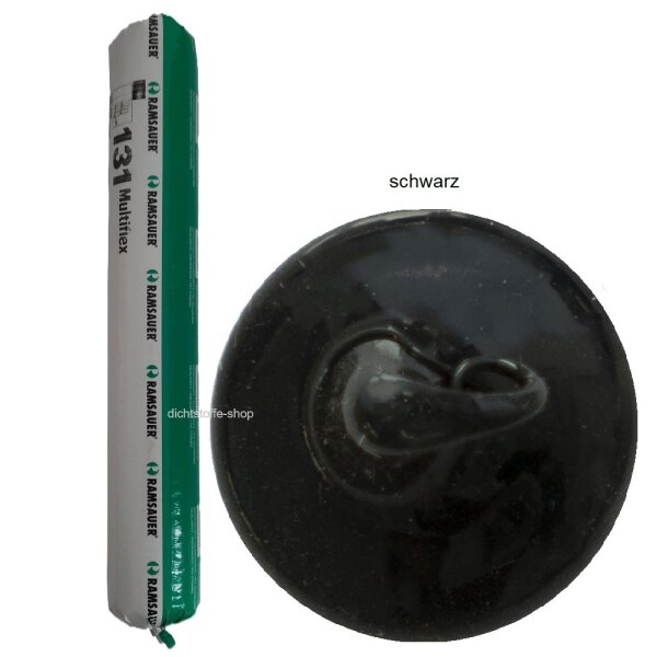 Ramsauer 131 Multiflex schwarz 1K Silikon Dichtstoff 600ml Folienbeutel