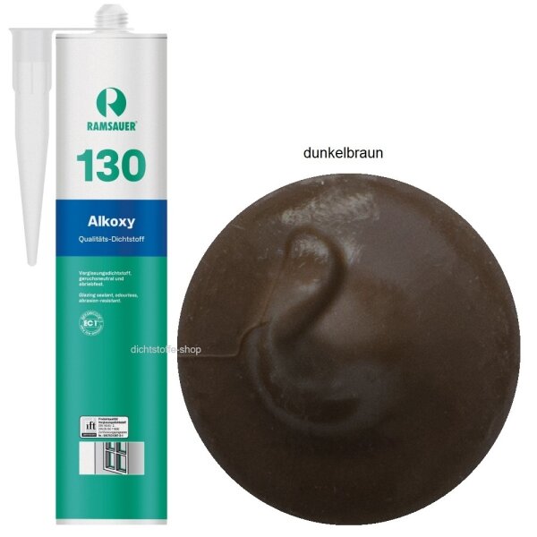 Ramsauer 130 Alkoxy dunkelbraun 1K Silikon Dichtstoff 310ml Kartusche