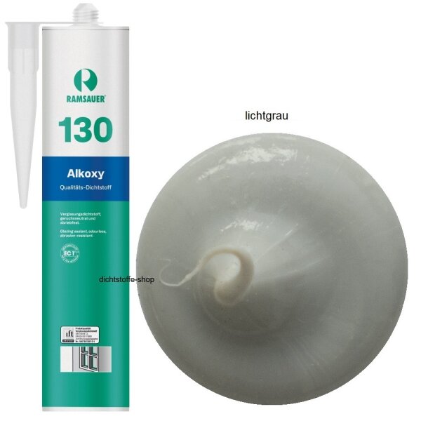 Ramsauer 130 Alkoxy lichtgrau 1K Silikon Dichtstoff 310ml Kartusche