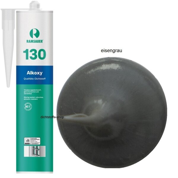 Ramsauer 130 Alkoxy eisengrau 1K Silikon Dichtstoff 310ml Kartusche