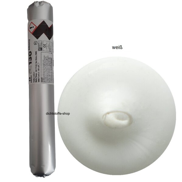 Ramsauer 130 Alkoxy weiß 1K Silikon Dichtstoff 600ml Folienbeutel