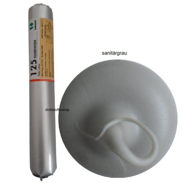 Ramsauer 125 Handwerk sanitärgrau 1K Silikon Dichtstoff 600ml Folienbeutel