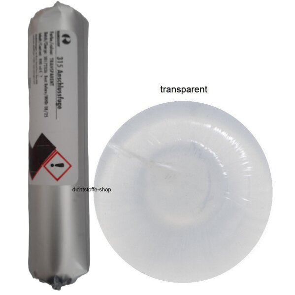Ramsauer 315 Anschlussfuge transparent 1K Silikon Dichtstoff 400ml Beutel