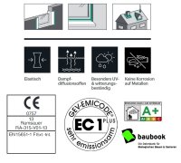 Ramsauer 315 Anschlussfuge transparent 1K Silikon Dichtstoff 400ml Beutel