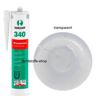 Ramsauer 340 Brandschutz transparent B1 1K Silikon Dichtstoff 310ml Kartusche