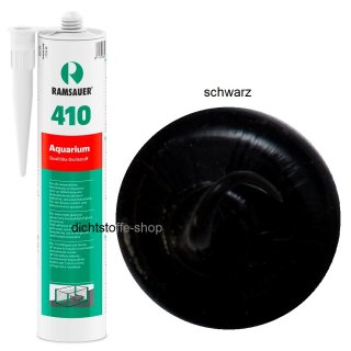 Ramsauer 410 Aquarium schwarz 1K Silikon Dichtstoff 310ml Kartusche