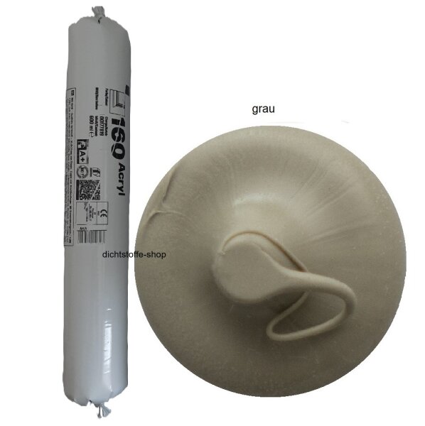 Ramsauer 160 Acryl grau 1K Acryl Dichtstoff 600ml Folienbeutel