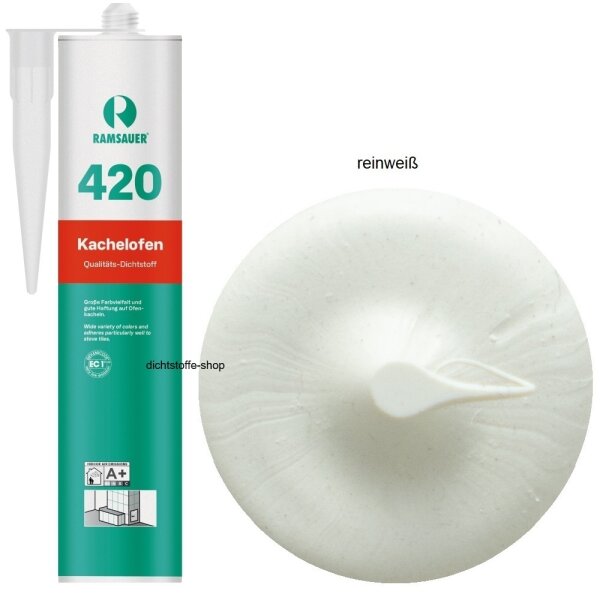 Ramsauer 420 Kachelofen reinweiß 1K Acryl Dichtstoff 310ml Kartusche