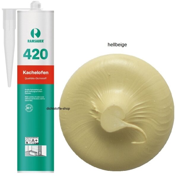 Ramsauer 420 Kachelofen hellbeige 1K Acryl Dichtstoff 310ml Kartusche