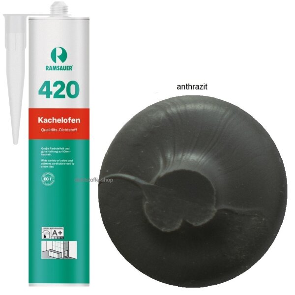 Ramsauer 420 Kachelofen anthrazit 1K Acryl Dichtstoff 310ml Kartusche