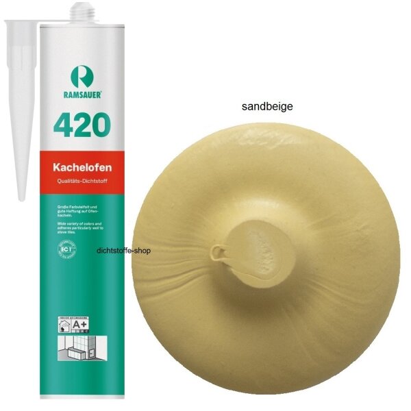 Ramsauer 420 Kachelofen sandbeige 1K Acryl Dichtstoff 310ml Kartusche