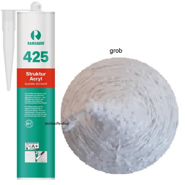 Ramsauer 425 Struktur Acryl weiß grob 1K Acryl Dichtstoff 310ml Kartusche