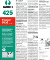 Ramsauer 425 Struktur Acryl weiß grob 1K Acryl...
