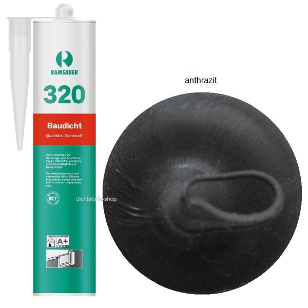 Ramsauer 320 Baudicht anthrazit 1K Hybrid Dichtstoff 310ml Kartusche