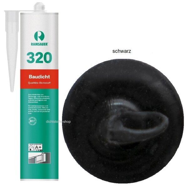 Ramsauer 320 Baudicht schwarz 1K Hybrid Dichtstoff 310ml Kartusche