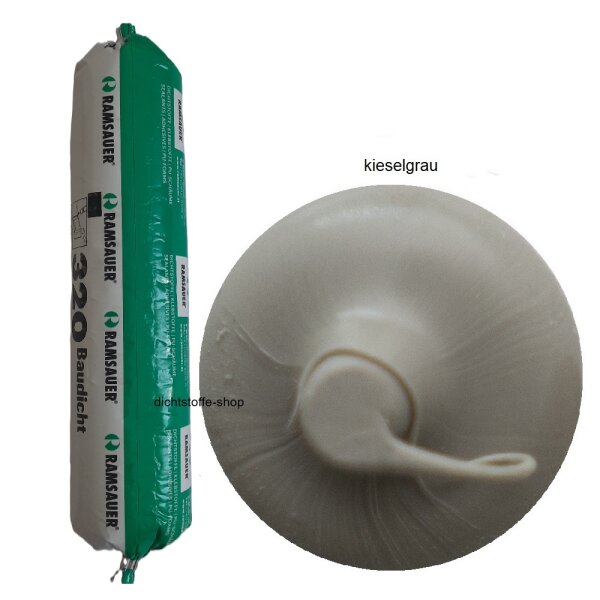 Ramsauer 320 Baudicht kieselgrau 1K Hybrid Dichtstoff 400ml Beutel