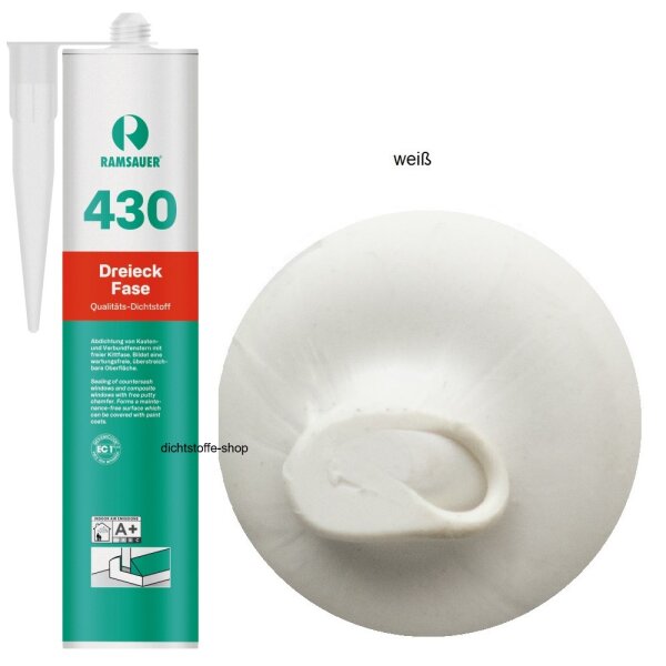 Ramsauer 430 Dreieckfase weiß 1K Hybrid Dichtstoff 310ml Kartusche