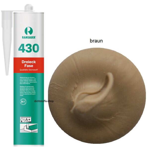 Ramsauer 430 Dreieckfase braun 1K Hybrid Dichtstoff 310ml Kartusche