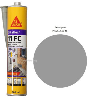 Sikaflex 11 FC betongrau 1K Polyurethan Dichtstoff 300ml Kartusche