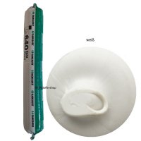 Ramsauer 640 Dicht Kleber weiß 1K Hybrid Klebstoff 888g/600ml Beutel