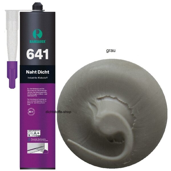 Ramsauer 641 Naht Dicht grau 1K Hybrid Klebstoff 474g/310ml Kartusche