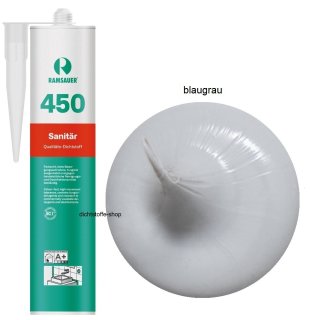 Ramsauer 450 Sanitär blaugrau 1K Silikon Dichtstoff 310ml Kartusche