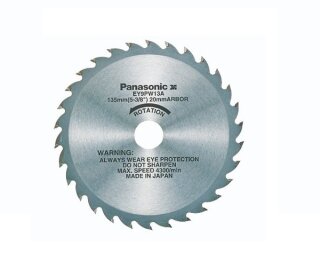 Panasonic Werkzeug Holzsägeblatt EY 9PW13C Ø 135mm 24 Zähne