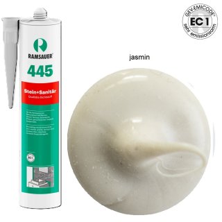Ramsauer 445 Stein und Sanitär jasmin 1K Silicon Dichtstoff 310ml Kartusche