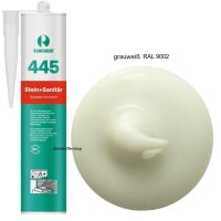 Ramsauer 445 Stein und Sanitär grauweiß RAL 9002 1K Silicon Dichtstoff 310ml Kartusche