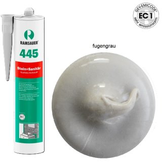 Ramsauer 445 Stein fugengrau 1K Silicon Dichtstoff 310ml Kartusche