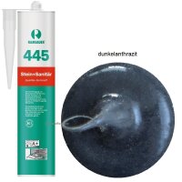 Ramsauer 445 Stein und Sanitär dunkel anthrazit 1K Silicon Dichtstoff 310ml Kartusche