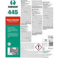Ramsauer 445 Stein und Sanitär dunkel anthrazit 1K Silicon Dichtstoff 310ml Kartusche