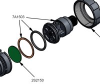 COX Ersatzteil 7A 1503 Serie 1 Druckluft Regulator 100psi...