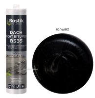 Bostik B535 Dach Dicht Bitumen Universaldichtstoff 300ml Kartusche schwarz