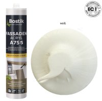 Bostik A755 Fassaden Acryl weiß 1K Acryl Dichtstoff 300ml Kartusche