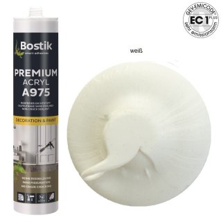 Bostik A975 Premium Acryl weiß 1K Acryl Dichtstoff 300ml Kartusche