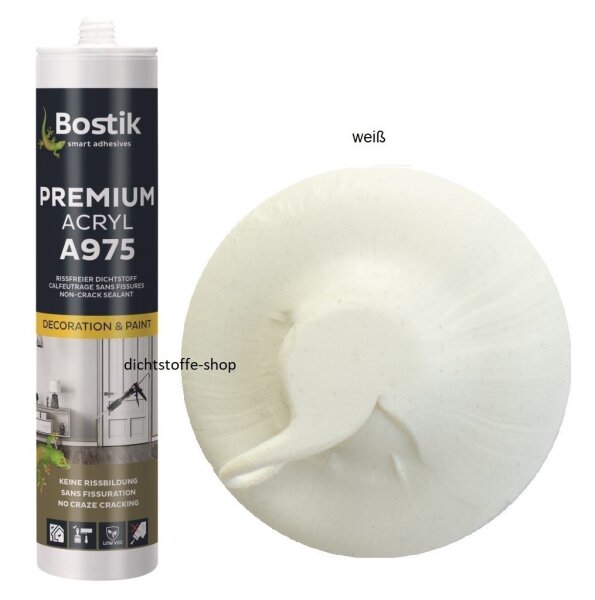 Bostik A975 Premium Acryl weiß 1K Acryl Dichtstoff 300ml Kartusche