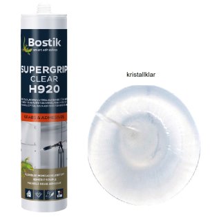 Bostik H920 Supergrip Clear 1K Hybrid Klebstoff 300g Kartusche kristallklar