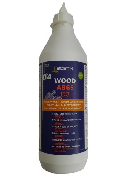 Bostik Wood A965 D3 Holzleim Parkettleim 1100g Flasche