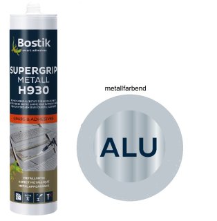 Bostik H930 Supergrip Metall 1K Hybrid Klebdichtstoff 305g Kartusche metallfarbend