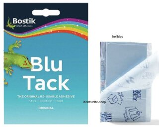 Bostik Blu Tack dauerplastische Klebemasse 120 x 70 x 3mm hellblau
