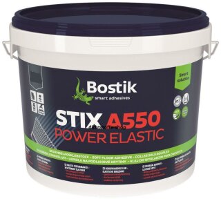 Bostik Stix A550 Power Elastic PVC-Lino-Vinyl Belag Kleber Klebstoff 13kg Eimer