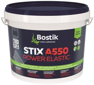 Bostik Stix A550 Power Elastic PVC-Lino-Vinyl Belag Kleber Klebstoff 13kg Eimer