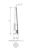 Fugen Dichtstoff-Klebstoff Kartuschendüse L 107mm...